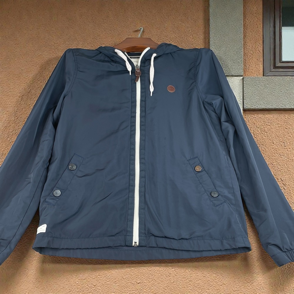 Marshall Artist Lightweight Hooded Jacket Navy Blue‎ Size Small Modern Tailoring